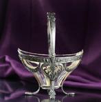 Sucrier - Cristal, Plaqué(e) argent - style WMF