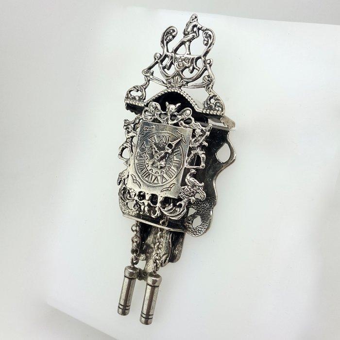 Miniatuur figuur - Miniatuur koekoeksklok voor poppenhuis -, Antiek en Kunst, Antiek | Zilver en Goud