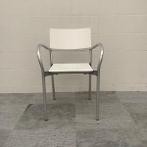 Design stoel Segis Breeze, wit - zilver