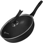 2dekans | COOCK Wokpan Inductie 32cm - Speciale Anti-Aanbak, Ophalen of Verzenden, Nieuw