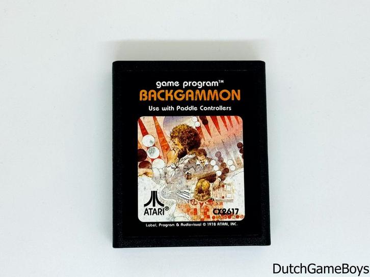 Atari 2600 - Backgammon, Games en Spelcomputers, Spelcomputers | Atari, Gebruikt, Verzenden