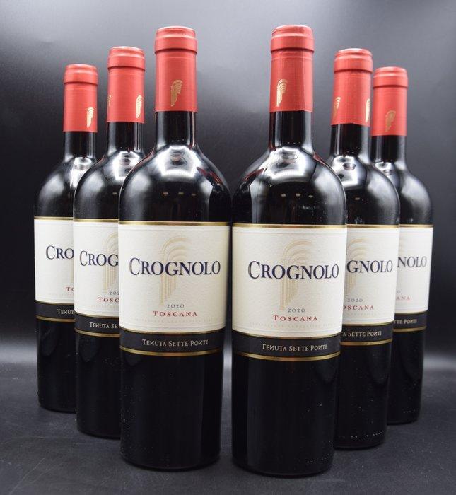 2020 Tenuta Sette Ponti, Crognolo - Toscane - 6 Flessen, Verzamelen, Wijnen