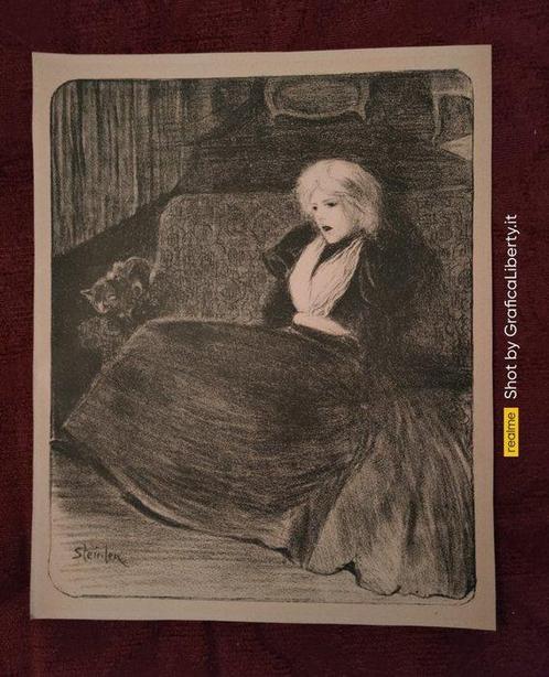 Théophile Alexandre Steinlen (1859 Losanna - 1923 Parigi) -, Antiek en Kunst, Kunst | Designobjecten