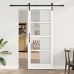 vidaXL Schuifdeur met Hardware Set ORKDAL - Wit Massief Hout, Verzenden, Nieuw