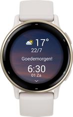 Garmin Vivoactive 5 Cream Gold/Ivory slimme horloges, Handtassen en Accessoires, Verzenden, Nieuw