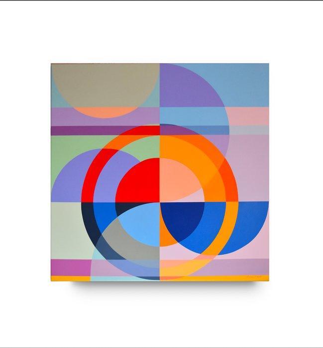 Vincent Huot - Sketch - Exercice - Symphonie de cercles -, Antiek en Kunst, Kunst | Schilderijen | Modern