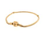 Gouden Pandora armband; Snake Chain | 21 cm (dames sieraad), Handtassen en Accessoires, Bedels, Ophalen of Verzenden, Gebruikt
