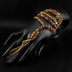 Luxe Baltische barnsteen meditatieketting – honing- en