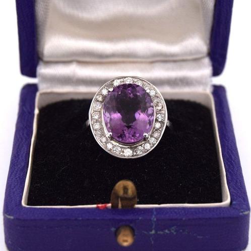 Anneau de bras - 18 carats Or blanc -  6.50ct. tw. Améthyste, Handtassen en Accessoires, Antieke sieraden