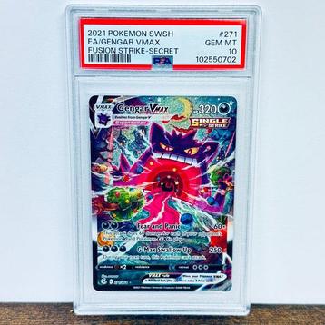 Pokémon Graded card - Gengar Vmax FA - Fusion Strike #157 -
