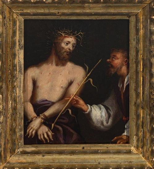 École espagnole (XVII) - Ecce Homo, Antiek en Kunst, Kunst | Schilderijen | Klassiek
