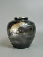 Vase - Cuivre - Japon - deux carpes (poissons koi)  (Sans