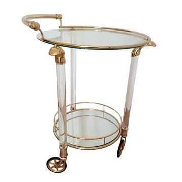 Table dappoint - Chariot de service pour bar - Lucite,