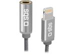 Sbs -  Adapter Lightning To Jack 3.5mm  - Zilver, Verzenden, Nieuw