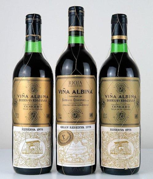 1978 Bodegas Riojanas, Viña Albina - Rioja Gran Reserva,, Collections, Vins