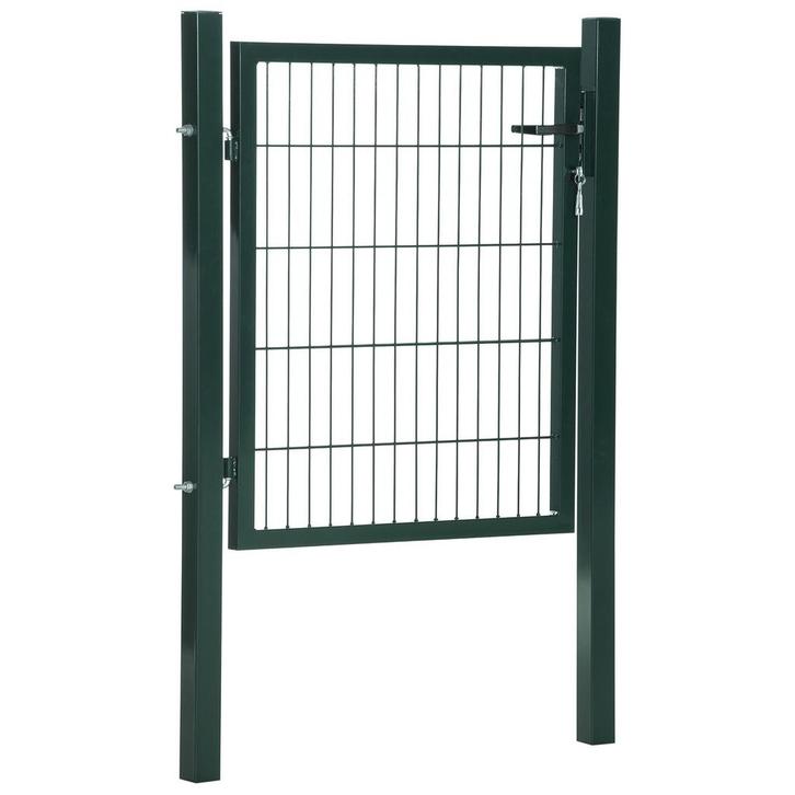 Tuinpoort – Groene stalen - Met slot - Inclusief sleutels, Tuin en Terras, Overige Tuin en Terras, Nieuw, Ophalen of Verzenden
