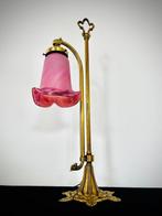 Lampe de table - Laiton, pâte de verre - Style Degué
