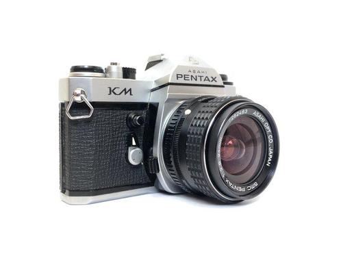 Pentax 24mm f2.8 + KM Single lens reflex camera (SLR), Audio, Tv en Foto, Fotocamera's Analoog