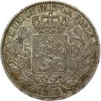 België. Leopold I. 5 Francs 1858 - KEY DATE - HIGH QUALITY -, Postzegels en Munten