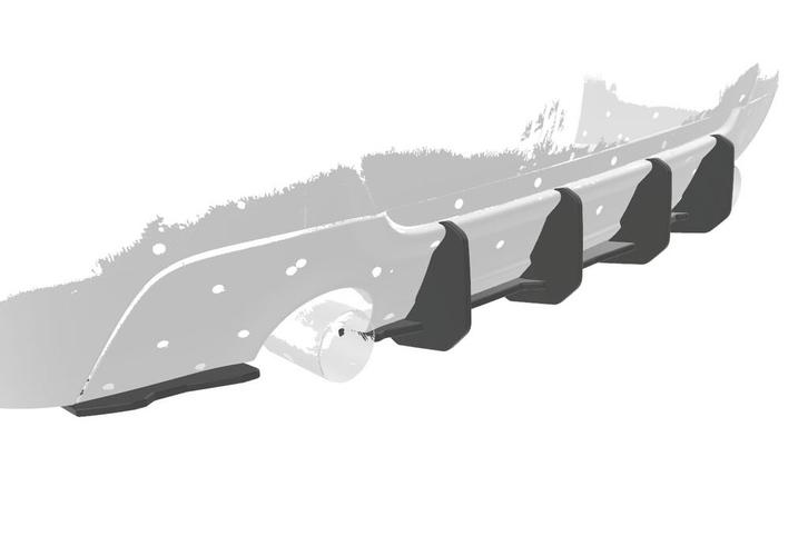 Racing diffuser / achterskirt voor BMW 3 Serie E92/E93 M-Pak, Auto-onderdelen, Carrosserie, Nieuw, Verzenden