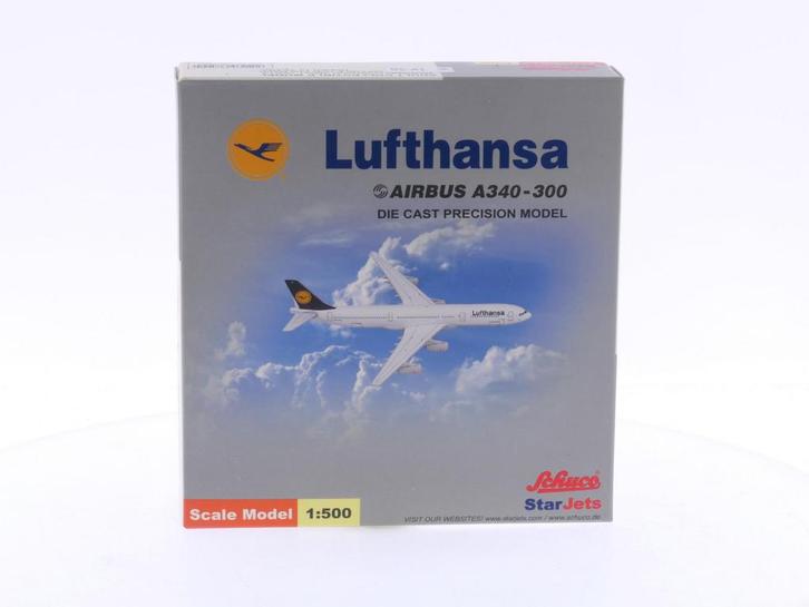 Schaal 1:500 Schuco/Star Jets 355 7500 Lufthansa - Airbus..., Hobby en Vrije tijd, Modelbouw | Vliegtuigen en Helikopters, Zo goed als nieuw