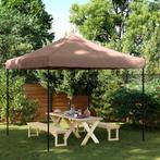 vidaXL Partytent inklapbaar pop-up 292x292x315 cm bruin, Tuin en Terras, Partytenten, Verzenden, Nieuw