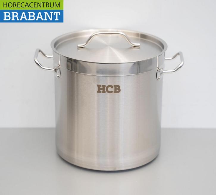 HCB RVS Soeppan Kookpan Pan Inductie 26 x 26 cm 12 liter, Articles professionnels, Horeca | Équipement de cuisine, Enlèvement ou Envoi