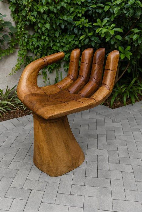 Chaise - Bois - A hand-shaped seat, Antiek en Kunst, Curiosa en Brocante