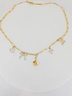 Collier tendance - 14 carats Or jaune, plaqué rhodium -, Bijoux, Sacs & Beauté