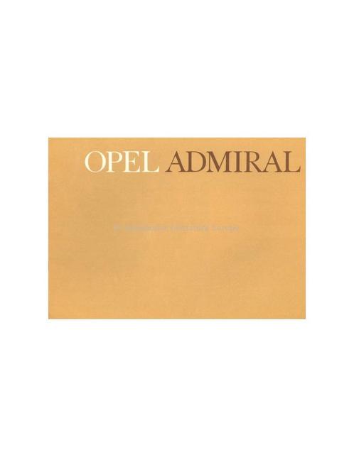 1964 OPEL ADMIRAL A BROCHURE NEDERLANDS, Boeken, Auto's | Folders en Tijdschriften, Ophalen of Verzenden