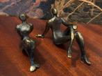 sculptuur, Sitzende Abstrakte Figuren - 5 cm - Brons, Antiek en Kunst