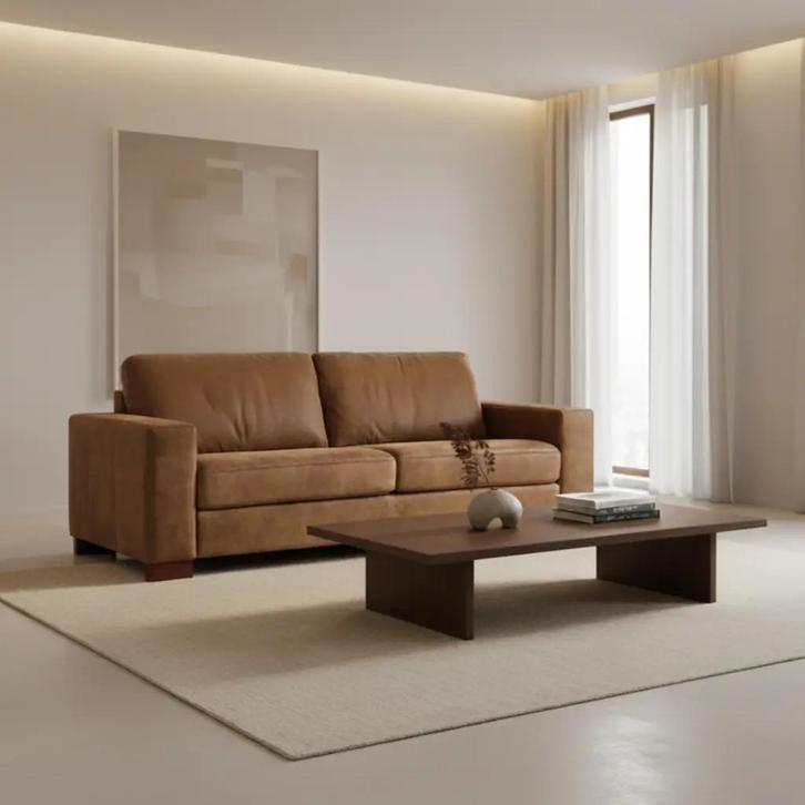 Bank Enjoy - 3 zits - Kenia Brown, Antiek en Kunst, Antiek | Meubels | Stoelen en Sofa's, Ophalen of Verzenden