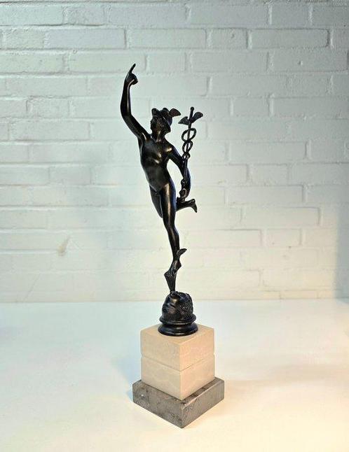 After Giambologna - sculptuur, Mercury - 48 cm - Brons,, Antiek en Kunst, Antiek | Keramiek en Aardewerk