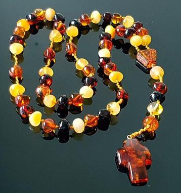 Chapelet - Ambre, Chapelet en ambre de la Baltique - Fait