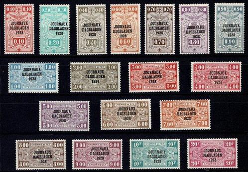 België 1928 - COB JO 1/18 + Certificaat - Zeldzame en, Postzegels en Munten, Postzegels | Europa | België