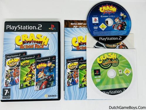 Playstation 2 / PS2 - Crash Bandicoot - Action Pack, Games en Spelcomputers, Games | Sony PlayStation 2, Gebruikt, Verzenden