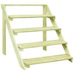 vidaXL Plantenstandaard 80x80x80 cm geïmpregneerd grenenhout, Tuin en Terras, Bloembakken en Plantenbakken, Verzenden, Nieuw
