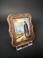 Icoon - Sainte Xénia - Brons, Emaille, Antiek en Kunst