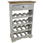 vidaXL Wijnrek 55x23x85 cm massief mahoniehout, Huis en Inrichting, Verzenden, Nieuw