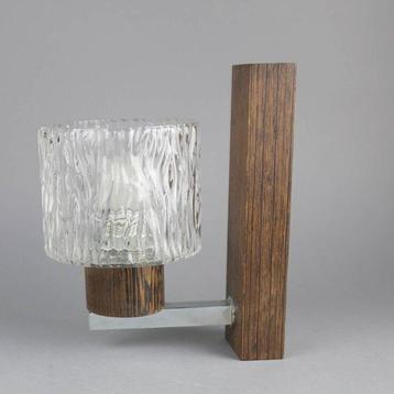 Lampe murale - Applique murale vintage en teck, années 1960. beschikbaar voor biedingen