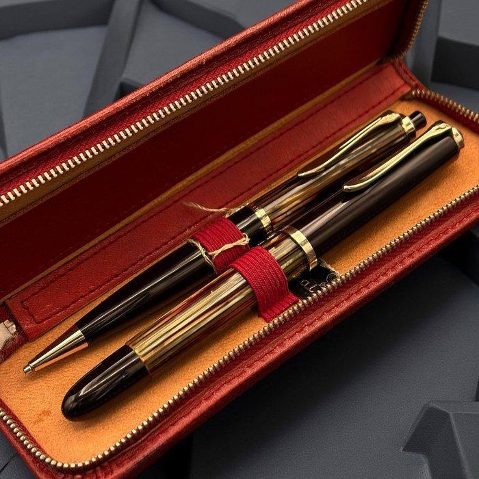Pelikan - 400NN vintage tortoise set - Stylo à plume, Verzamelen, Pennenverzamelingen