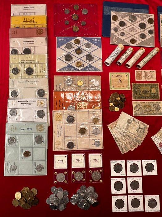 Italie. Lotto da oltre 780 monete, banconote, rotolini,, Postzegels en Munten, Munten | Europa | Niet-Euromunten