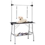vidaXL Hondentrimtafel verstelbaar met 2 lussen en, Dieren en Toebehoren, Verzenden, Nieuw
