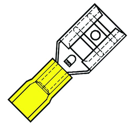 Terminale Femelle Isolée En Spade 6.3x0.8mm Nylon 100pk -, Doe-het-zelf en Bouw, Elektriciteit en Kabels, Verzenden