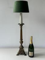 Tafellamp - Een omgebouwde kerkkaarsenhouderlamp - Brons -, Antiek en Kunst