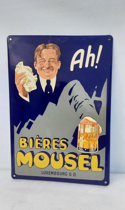 Emaillerie Belge - Bieres mousel - Emaille bord - Genummerd, Antiek en Kunst, Antiek | Wandborden en Tegels