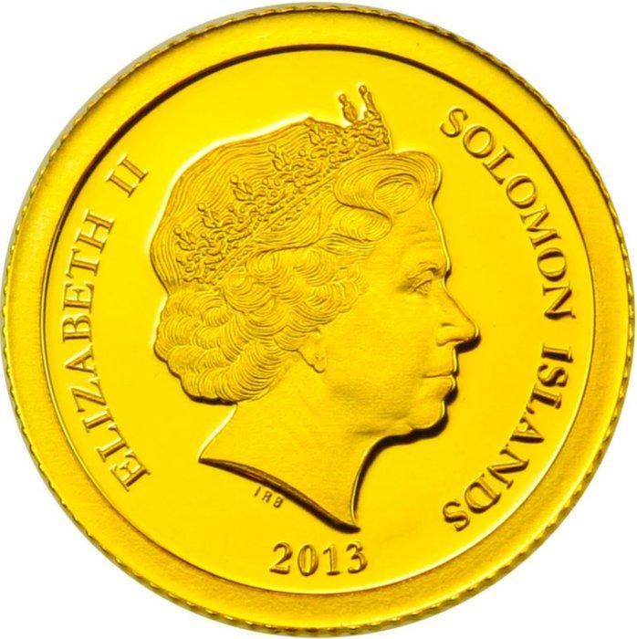 Salomonseilanden. 1 Dollar 2013 Chichén Itzá in Mexico, Postzegels en Munten, Munten | Europa | Niet-Euromunten