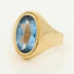 Ring - 18 karaat Geel goud - 2.45ct. tw. Aquamarijn, Handtassen en Accessoires, Ringen, Nieuw