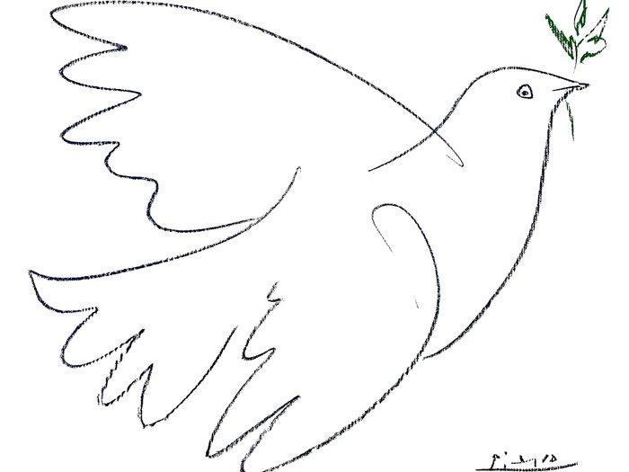 Pablo Picasso (after) - Colombe - Offset Lithography -, Antiquités & Art, Art | Dessins & Photographie