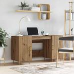 vidaXL Bureau artisanaal eikenkleurig 140 x 50 x 75 cm, Verzenden, Nieuw